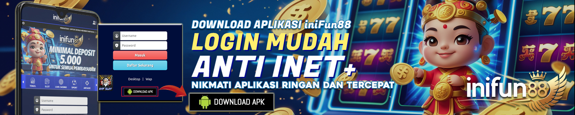 Download Aplikasi iniFun88 Login Mudah Anti Internet Positif